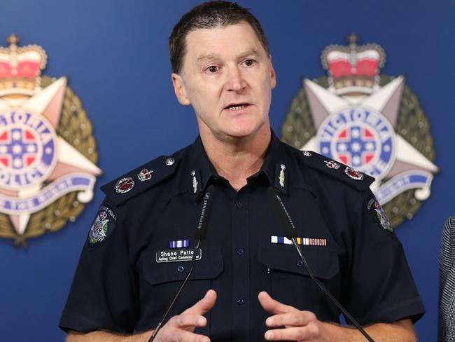 Deputy Commissioner Shane Patton said youth crime had dropped and a core group were behind most offences. Picture: AAP