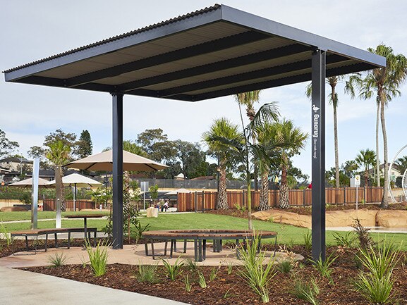 Access to one of these 'huts' in Campbelltown's Billabong Parklands just got more expensive. Picture: Campbelltown Council