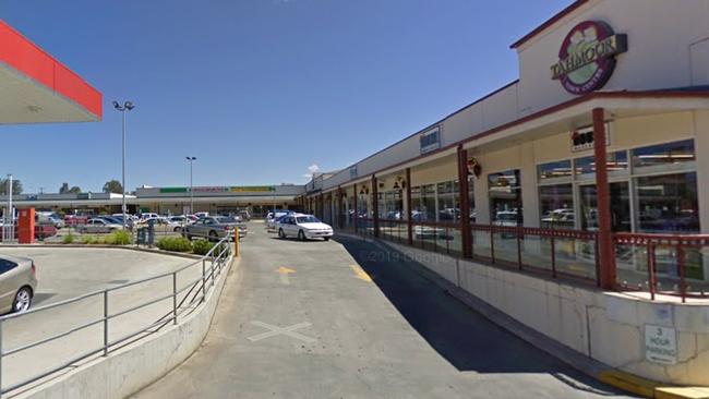 Sly entered the car park (pictured) while doing a burnout. Picture: Google Maps