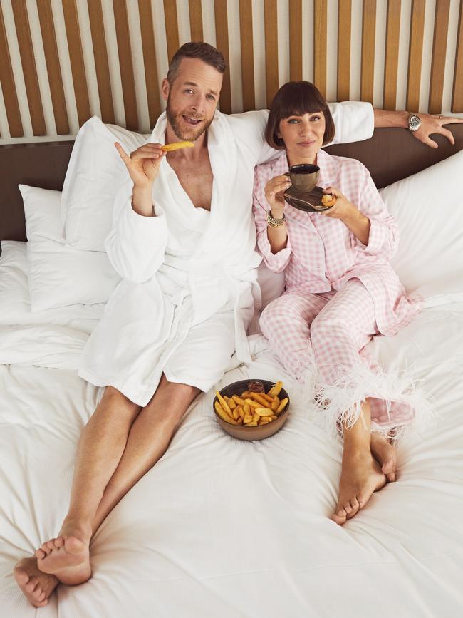 Hamish Blake and Zoe Foster-Blake are ready.