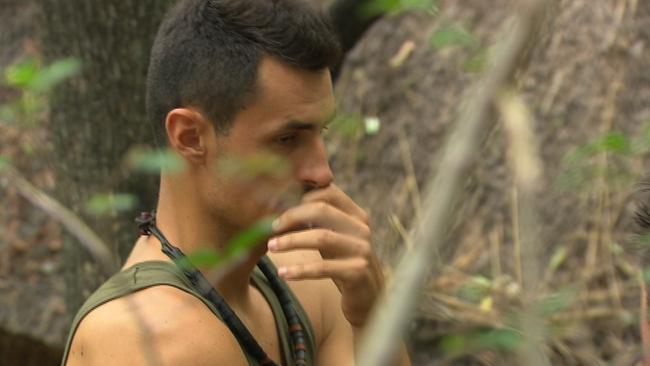 Bernard Tomic was warned if he thought Wimbledon was boring, he probably wasn’t cut out for the jungle. Picture: Channel Ten