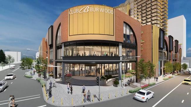 An artist’s impression of the new Burwood RSL Club.