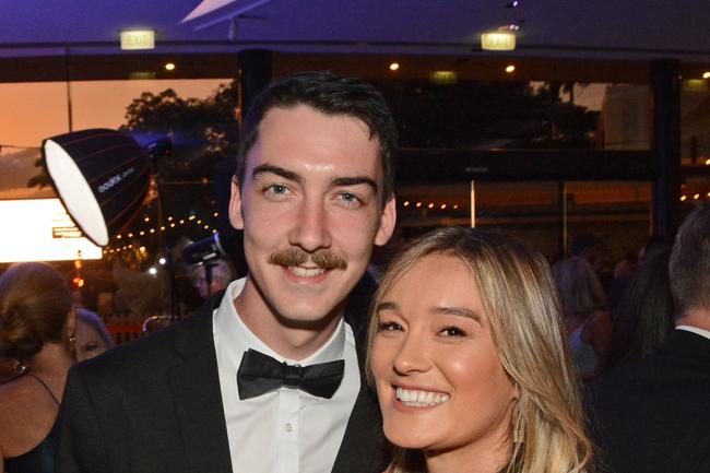 Robert Marrinen and Tahnee Dickens at Gold Coast Business Excellence Awards at The Star Gold Coast. Pic: Regina King