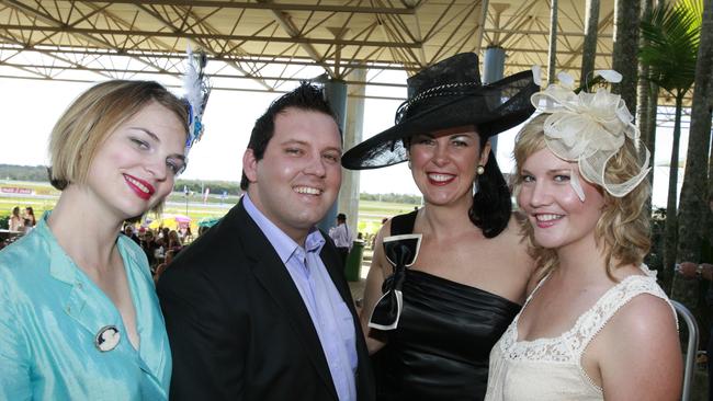 Amy Remeikis, Nathanael Cooper, Sami Muirhead and Kylie Hodge in 2009. Picture: Barry Leddicoat