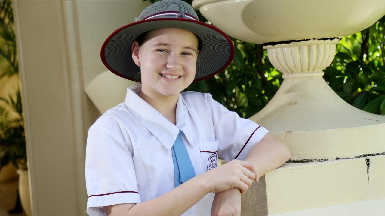 Twelve-year-old Amaeh Reed, who won the Kids News Short Story competition in the age 11-and-over category last year. Picture: Stewart McLean