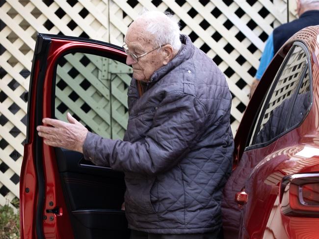 Ron Hodge, 92, who was allegedly assaulted by two police officers when they were called to a domestic violence incident at his Picton home in January.  Jane Dempster/Daily Telegraph.