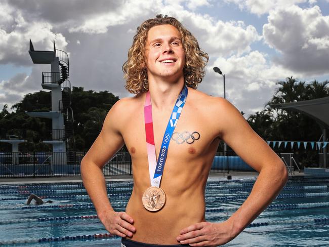 Olympic swimmer and bronze medalist at the Tokyo Olympics, Isaac Cooper, 17.  Picture: Zak Simmonds