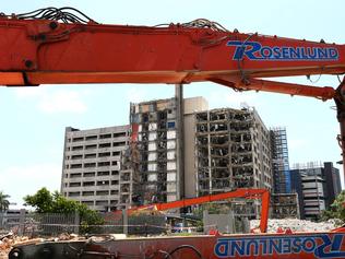 Updated photo's of the old Gold Coast Hospital demolition at Southport Pic by David Clark