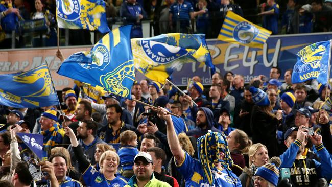 The Eels will lose $11m in 2016, in what is believed to be the biggest single-year loss in NRL history. Picture: Gregg Porteous