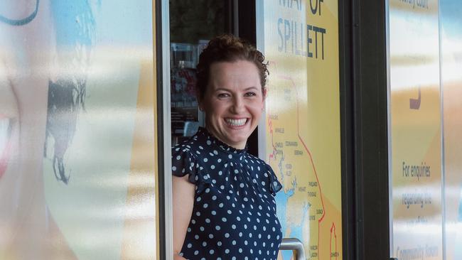 NT Opposition leader Lia Finocchiaro at her electorate office. Picture: Glenn Campbell