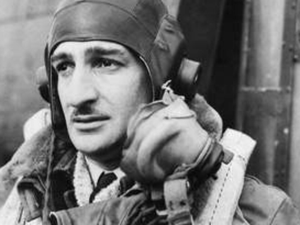 RAF Station Binbrook. Informal portrait of 411227 Flying Officer Ronald Leslie Neal, 460 Squadron, RAAF, of Greenthorpe, NSW.