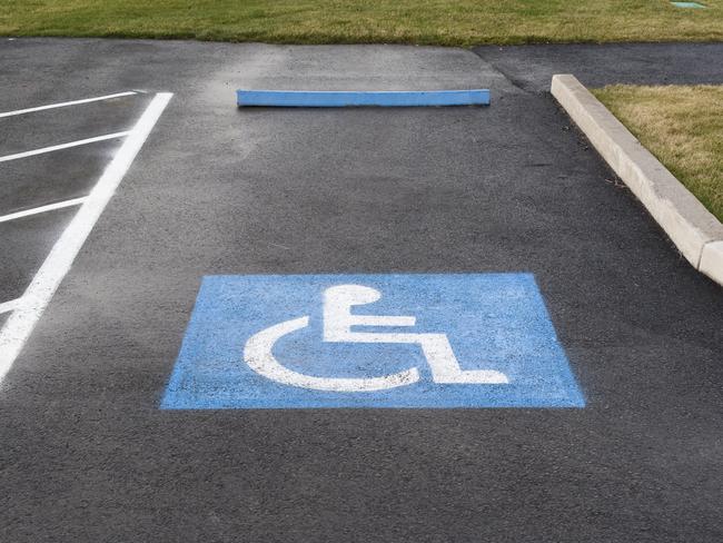 iStock image of a disabled parking spot. Picture: iStock