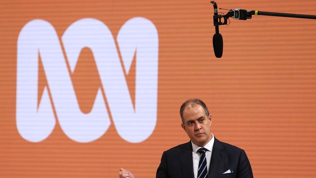 9/2/18: Director of Television David Anderson at the ABC Annual Public meeting at Ultimo, Sydney. John Feder/The Australian.