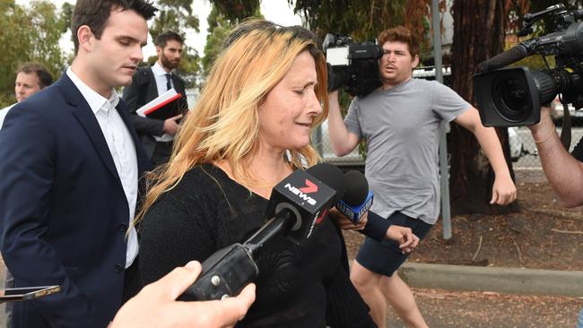 Roberta Williams’ sister, Michelle Kaye Mercieca, is accused of stealing $48,000 worth of luggage at Melbourne airport. Picture: Tony Gough