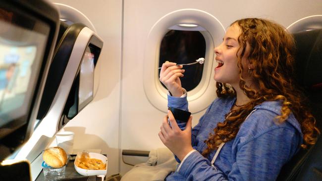 Keeping the kids distracted throughout the flight is key.