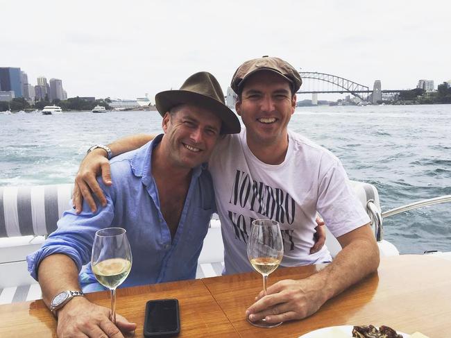 Karl Stefanovic and brother Peter Stefanovic. Picture: Instagram