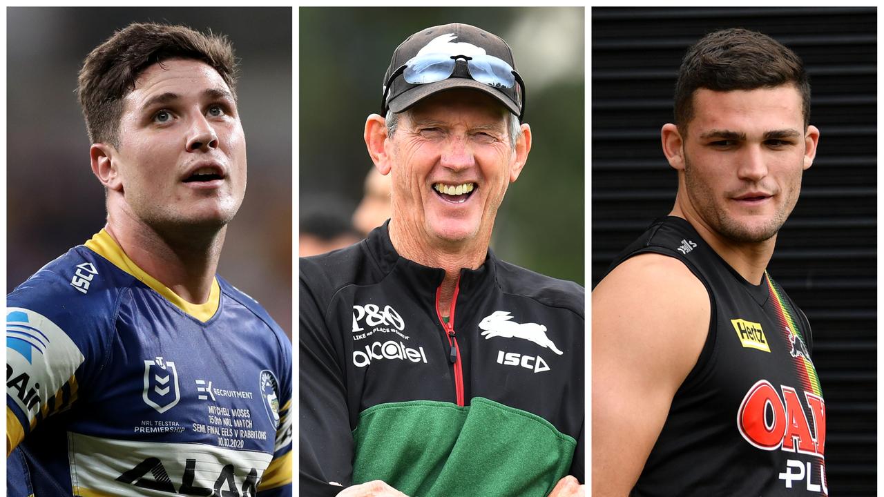 Mitch Moses, Wayne Bennett and Nathan Cleary.