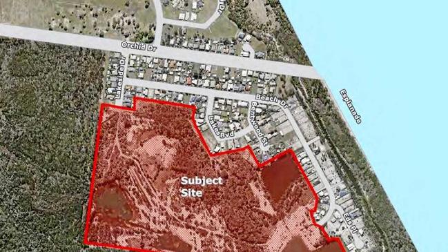 Site development plans for the proposed lot conversion at Burrum Heads, near Beach Dr. Picture: Contributed