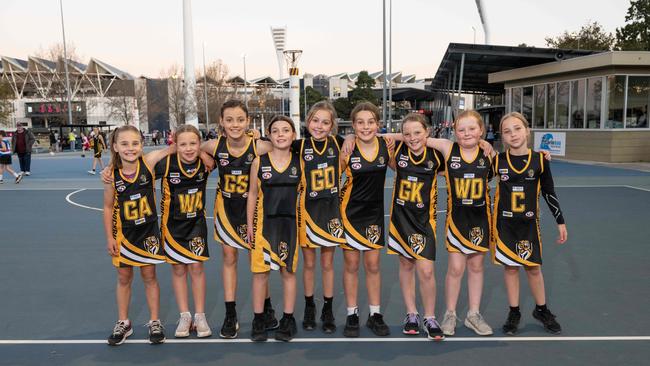 Bannockburn Tigers under-11 netball team.