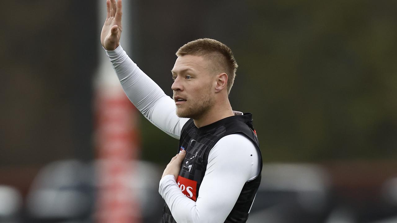 Jordan De Goey has put his hand up to play against Fremantle. Picture: Darrian Traynor/Getty Images