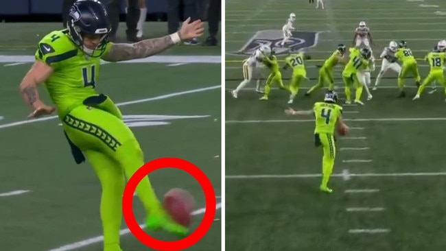 Michael Dickson launched a bomb for the Seattle Seahawks.