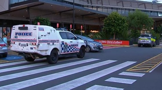 A 13-year-old boy has been arrested after a 63-year-old woman was allegedly stabbed in a Coles at Yamanto shopping centre. Picture: 7NEWS