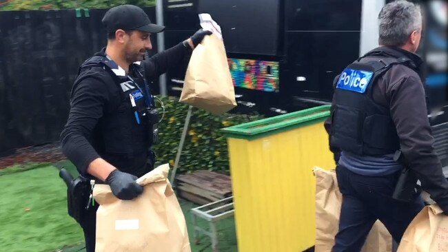 Police searched businesses and homes at Ormond, Bentleigh East, Carnegie and Caulfield.