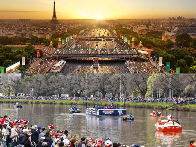 Olympics organisers will be hoping for a better result than when the AFL tried for a river-based parade in 2022.