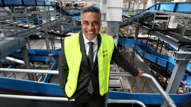 Mr Fahour at the Melbourne Parcels Facility. His payout eclipsed the CEOs of most of the big four banks.