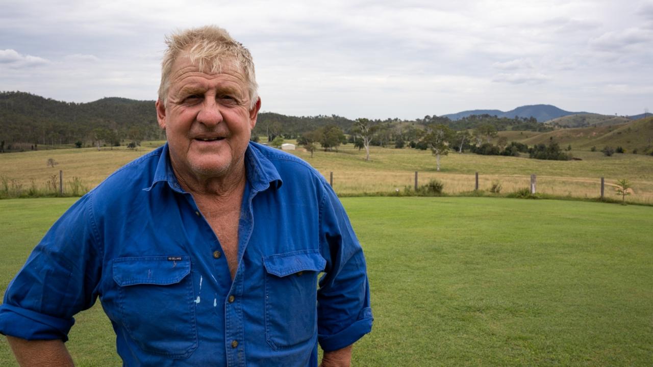 Ian Davies is a grazier who has property along the Woolooga transmission line option. Picture: Christine Schindler