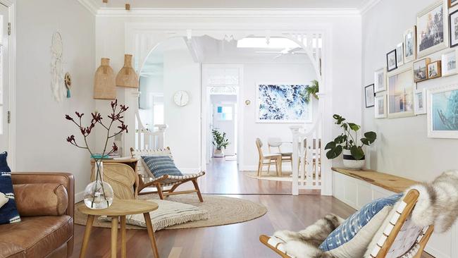 Inside Bickmore’s Byron Bay rental.