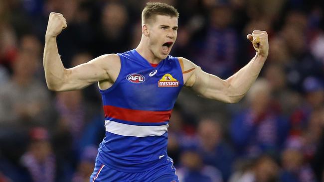 Billy Gowers celebrates a goal. Picture: Michael Klein