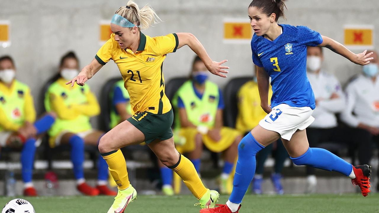 Ellie Carpenter would be a huge loss for the Matildas. Picture: Getty Images