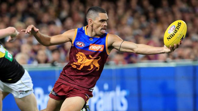 Charlie Cameron in action at a packed Gabba last year. Picture: Adam Head