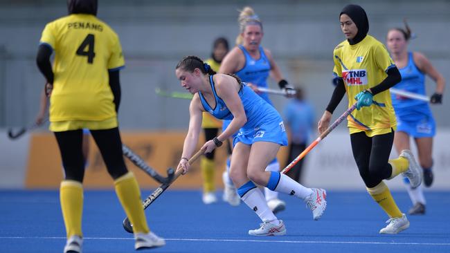 Territory Stingers in action during their first season in the Malaysian Hockey League. Picture: Hockey NT / Territory Stingers