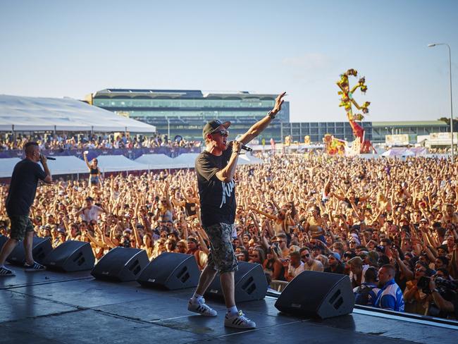 Hilltop Hoods at Future Music Festival, Sydney, 2015.