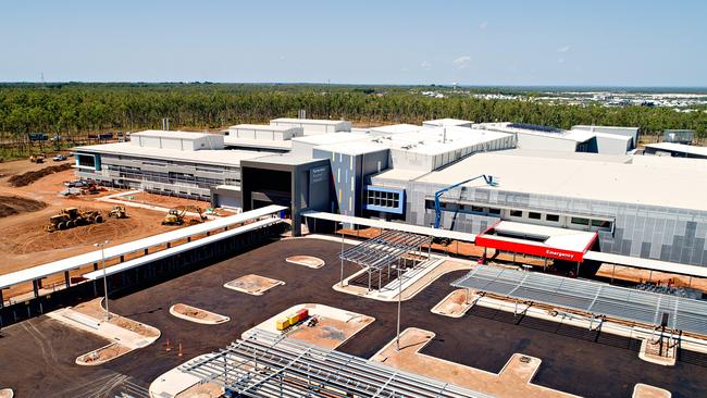 An aerial view of Palmerston Regional Hospital which has been handed over to the Department of Health as the construction project comes towards the end.