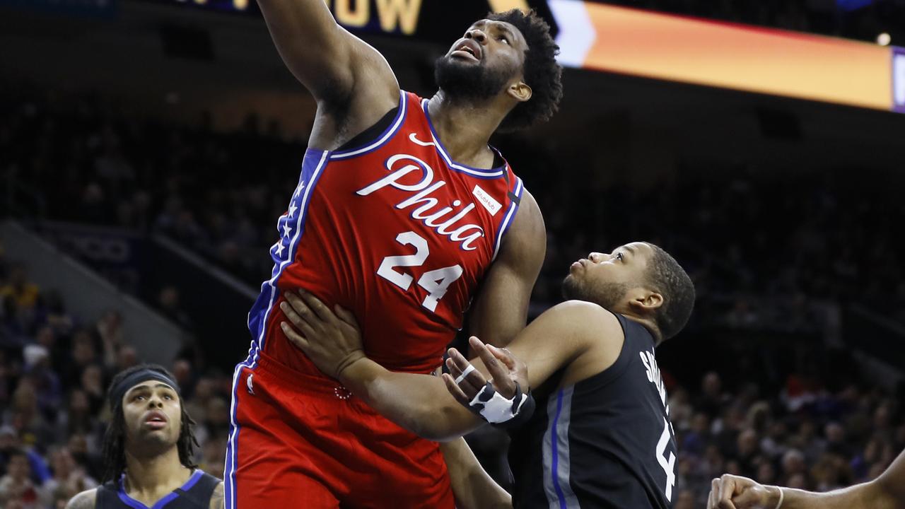 Remembering Kobe: Joel Embiid scores 24 in uniform No. 24 for Bryant in  76ers' win over Golden State Warriors - 6abc Philadelphia