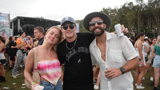 Festival-goers at The Jynx House Amplified music festival in Coolum