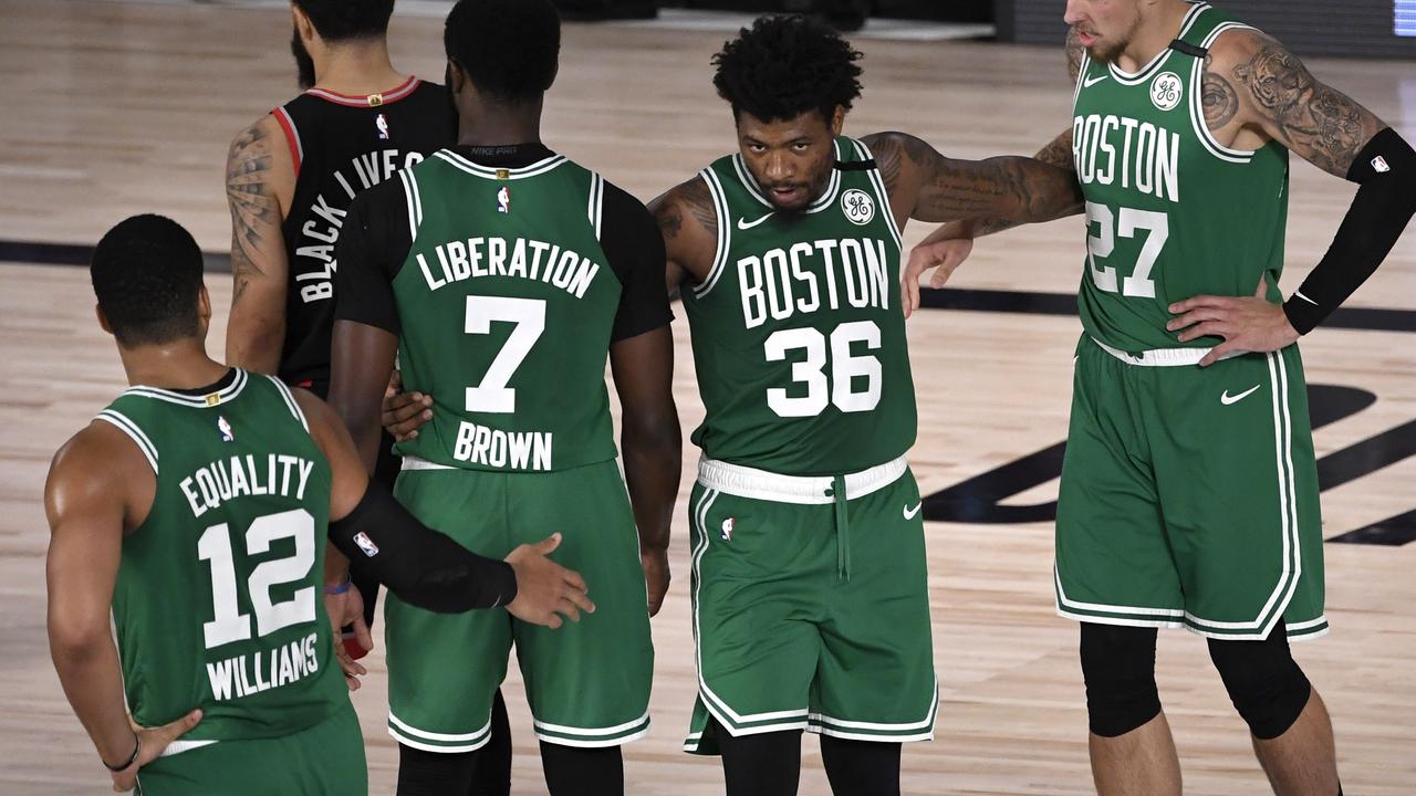 Boston Celtics release photos of Black Lives Matter jerseys, including  Jaylen Brown's 'Liberation' jersey & more 