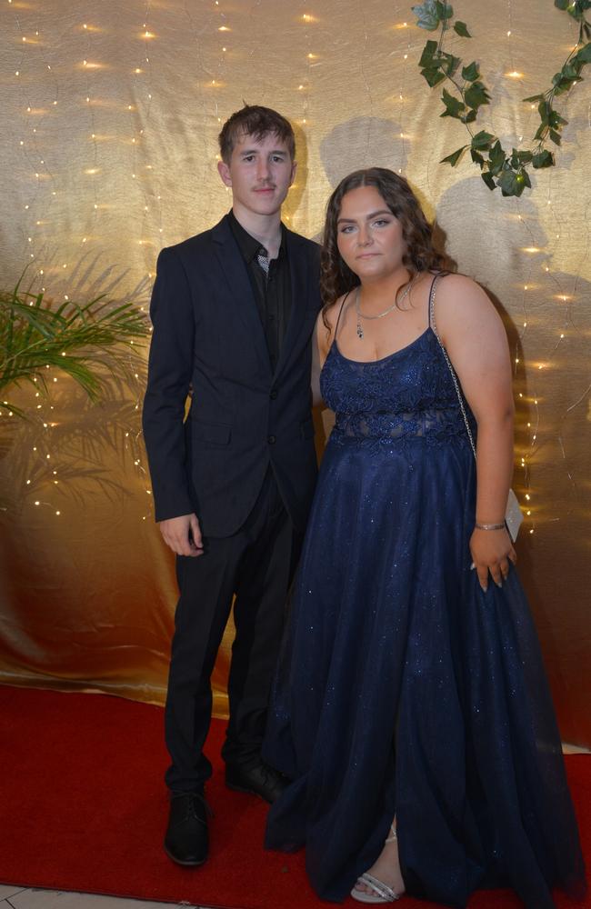 Bridie Sutton and Cooper Brady at the Toowoomba State High School Formal, November 13, 2024.