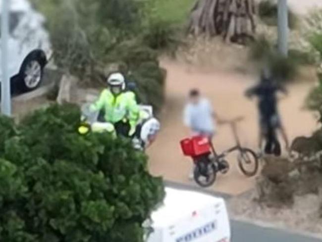 WATCH: Drones used to catch brazen youths on e-bikes