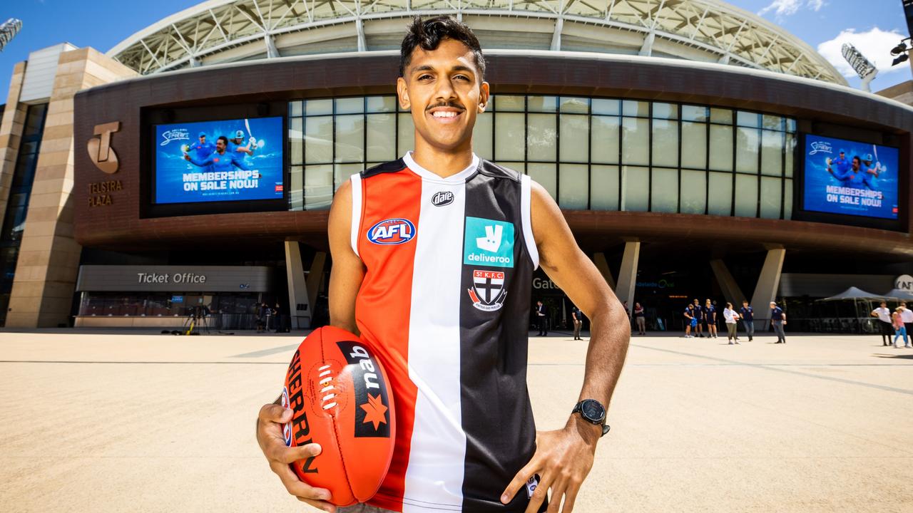 St Kilda’s top pick Nasiah Wanganeen-Milera. Picture: James Elsby/AFL Photos