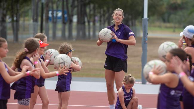 Lara Dunkley Queensland Firebirds regional tour at Sarina. Monday 16 September 2024 Picture:Michaela Harlow