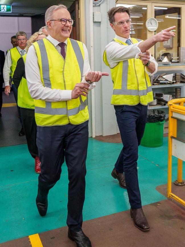 Anthony Albanese, left, and NSWPremier Chris Minns. Picture: X