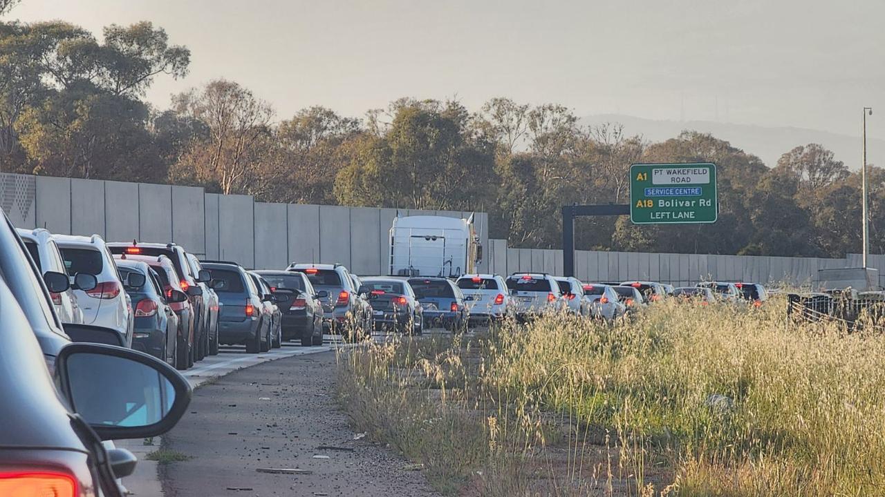 Traffic delays on major motorway after motorbike crash