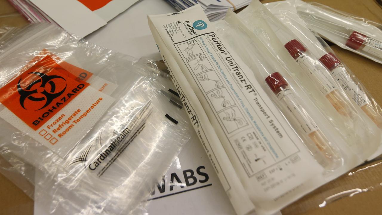 COVID-19 test kits. Picture: Steve Helber/AP Photo