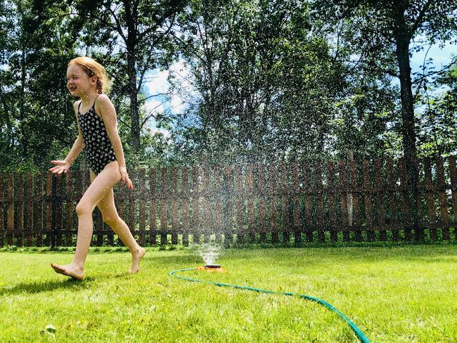 Old school: butterfly sprinkler.