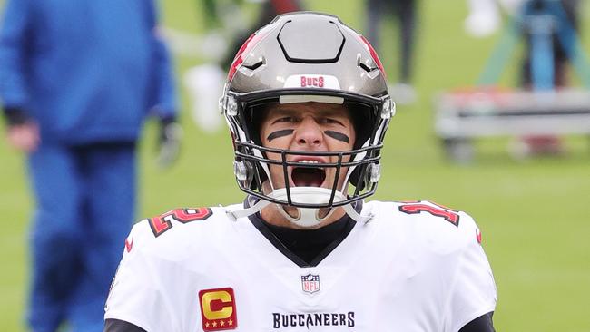 Tom Brady adds another improbable chapter to his two-decade career as he leads the Tampa Bay Buccaneers in the Super Bowl against the Kansas City Chiefs. Picture: Stacy Revere/Getty Images/AFP