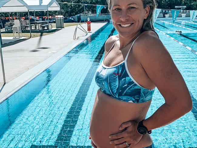 Jo McDowell is exercising through pregnancy